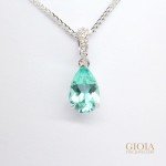 Paraiba Tourmaline Pendant | Local Singapore custom made Jeweller