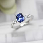 Customised Proposal Ring having an exceptional and one of a kind design proposal ring, customised with Unheated blue Sapphire Gemstone | Local Singapore Customised Jeweller in coloured gemstone and diamond for wedding jewellery