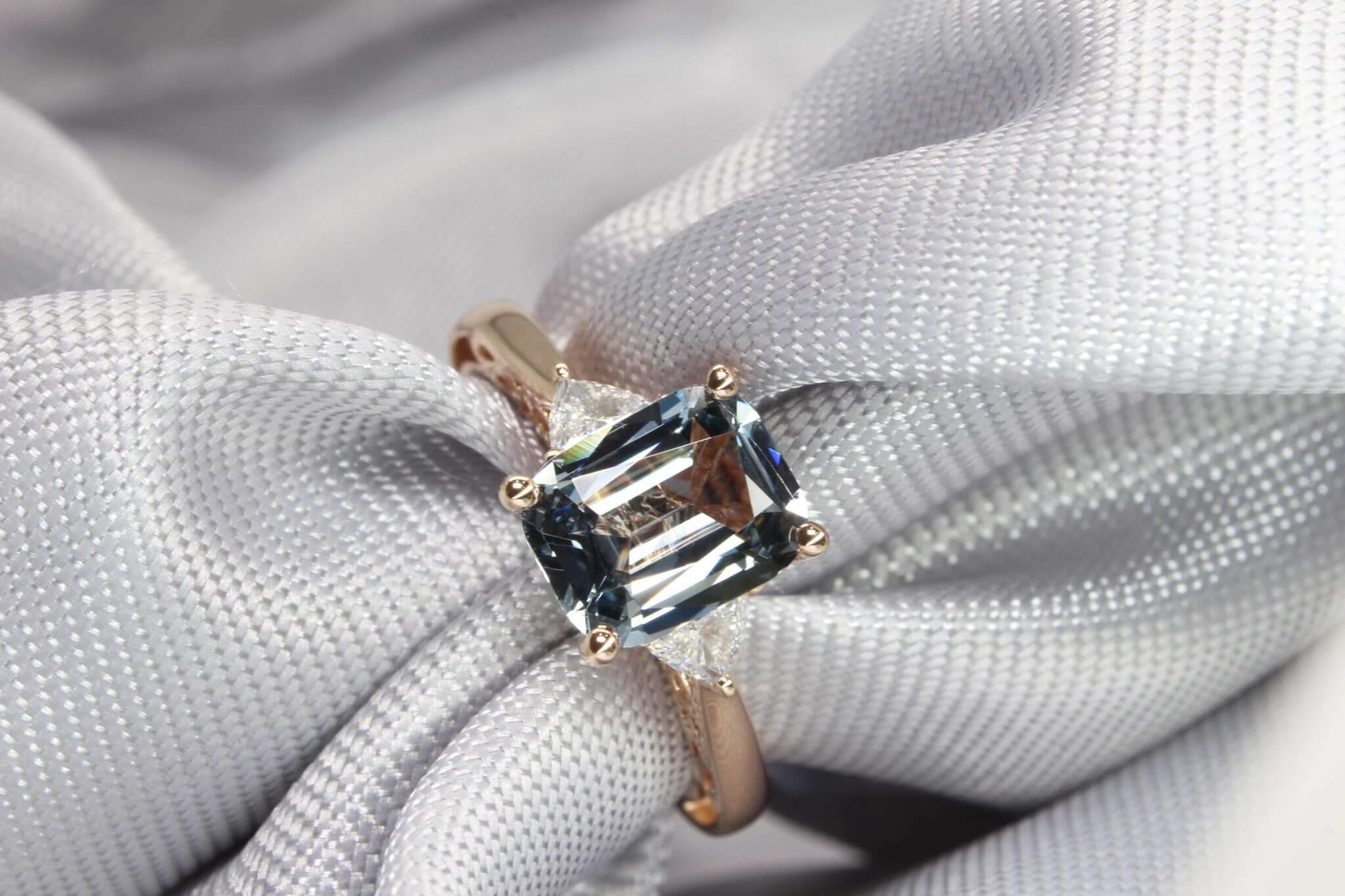 Grey Spinel Engagement Ring Estelle