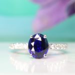 Royal Blue Sapphire Engagement Ring Richard