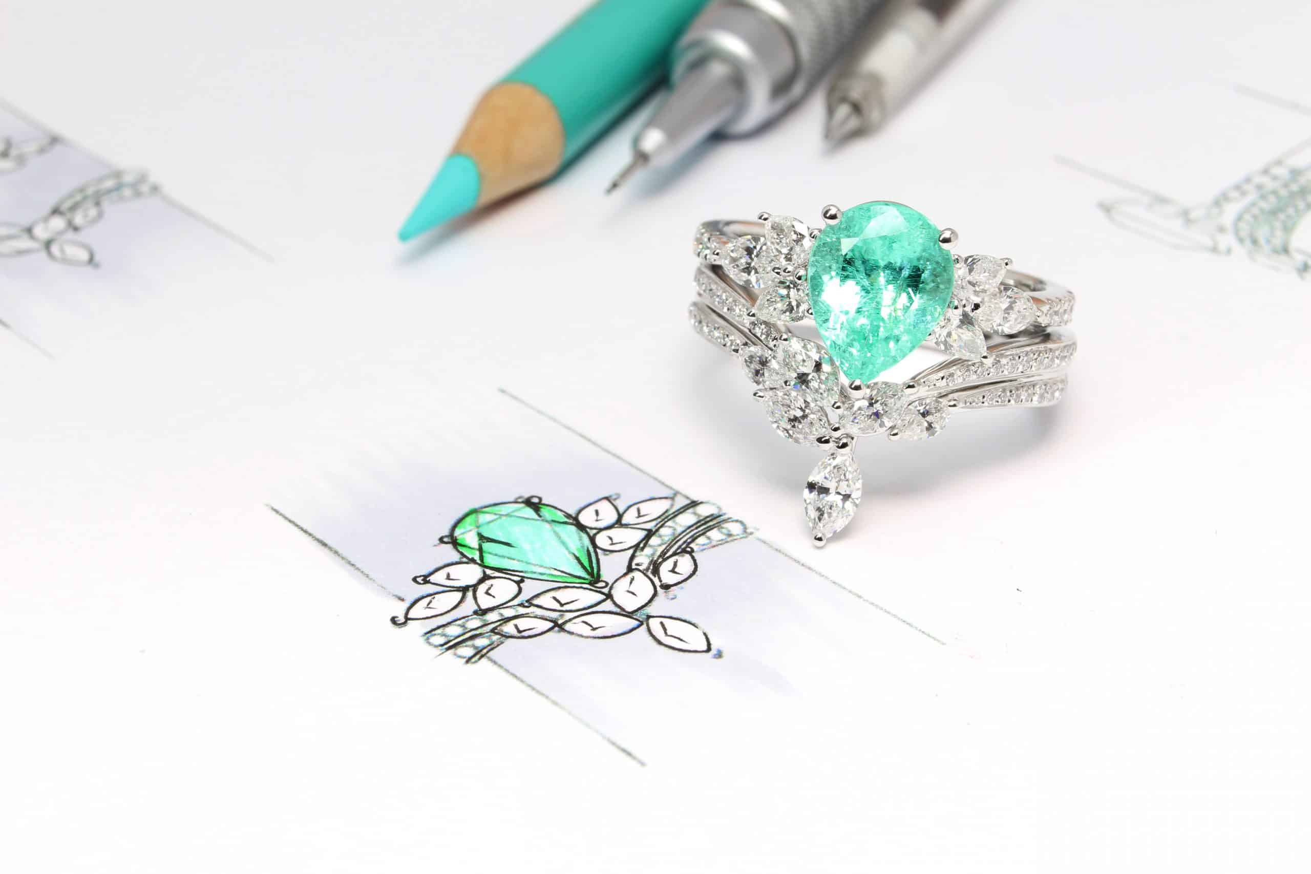 Bespoke Jewellery Design Boutique in Singapore with rarest gemstone in Paraiba Tourmaline