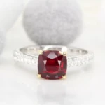 Personalised Design Proposal Ring Vivid Ruby Proposal Ring - Gemstone Engagement Ring