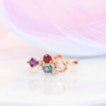 Custer family gemstone jewellery with imperial topaz Family birthstone jewellery with imperial topaz